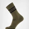 Signature Merino Crew Sock - Dark Olive