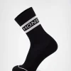 Signature Merino Crew Sock - Black / White