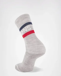 Signature Merino Crew Sock - College Grey