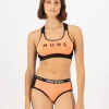Stella Merino X-Back Bra - Punch / Black