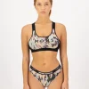 Stella Merino X-Back Bra - Rad Things / Black