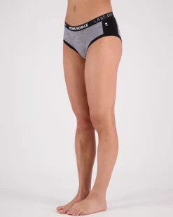 Sylvia Merino Boyleg - Grey Heather / Black