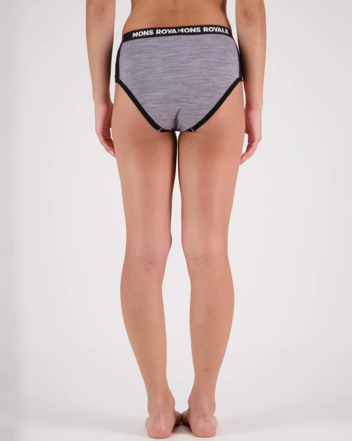 Sylvia Merino Boyleg - Grey Heather / Black