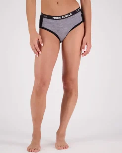 Sylvia Merino Boyleg - Grey Heather / Black