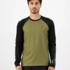 Tarn Merino Bike Wind Jersey - Fern / Black