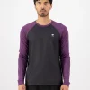 Tarn Merino Bike Wind Jersey - Black / Boysenberry