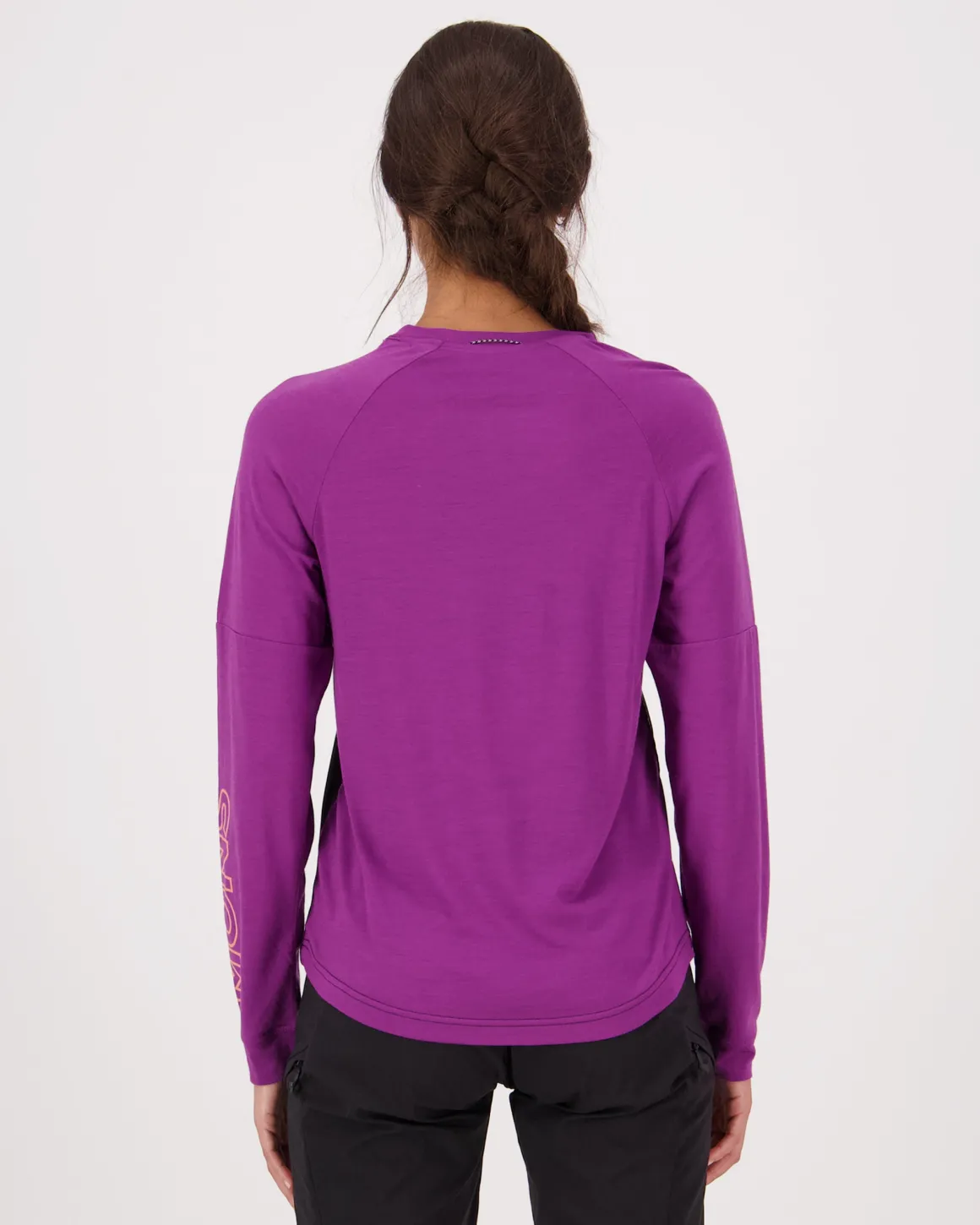 Tarn Merino Bike Wind Jersey - Black / Ultraviolet