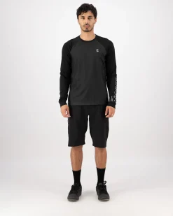 Tarn Merino Bike Wind Jersey - Black