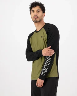 Tarn Merino Bike Wind Jersey - Fern / Black