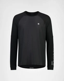 Tarn Merino Bike Wind Jersey - Black