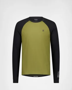 Tarn Merino Bike Wind Jersey - Fern / Black
