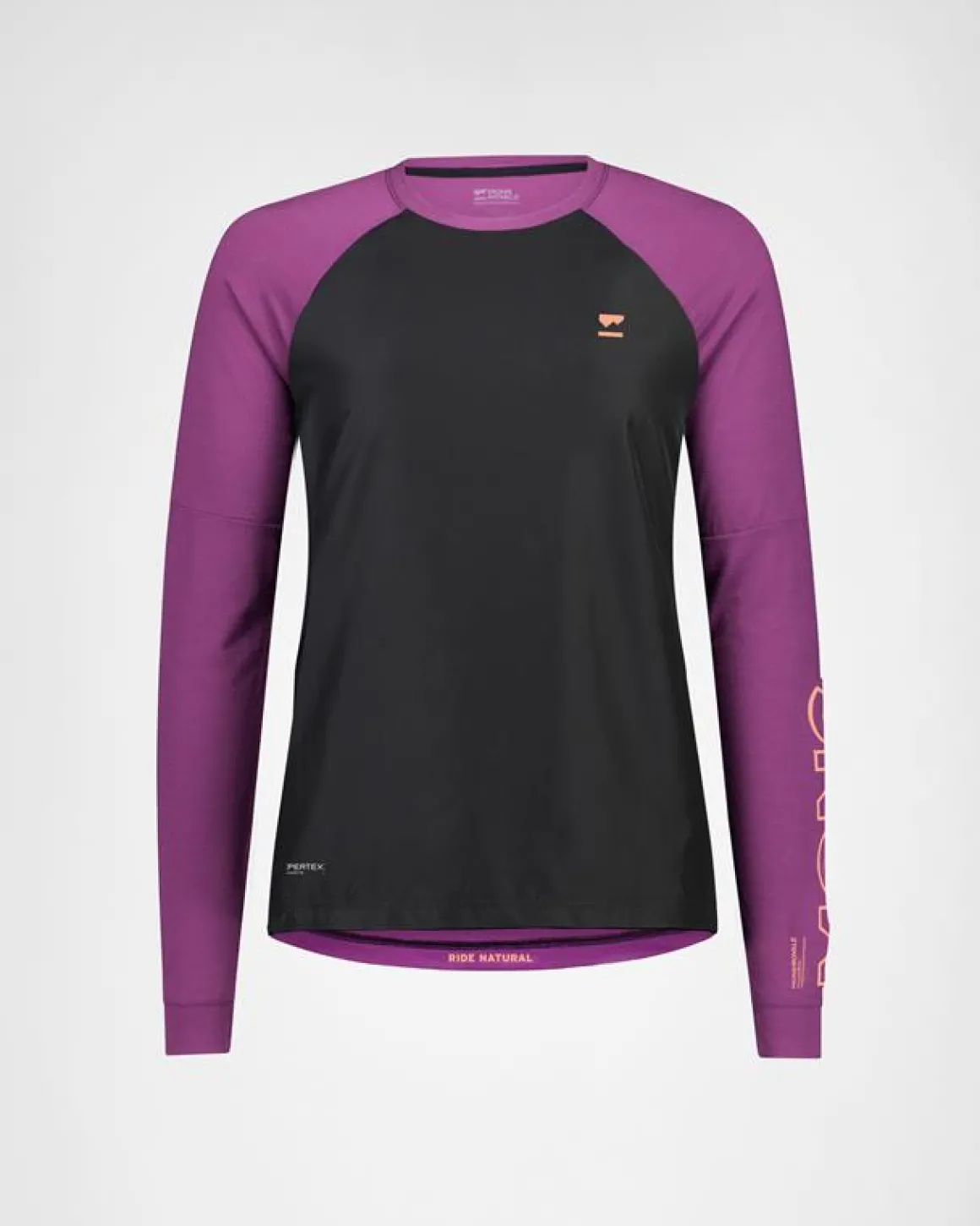 Tarn Merino Bike Wind Jersey - Black / Ultraviolet