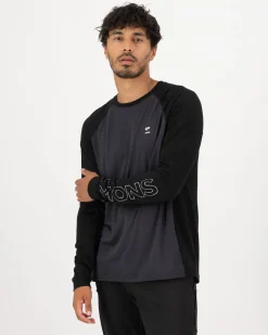 Tarn Merino Long Sleeve - 9 Iron / Black