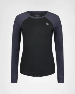 Tarn Merino Long Sleeve - Black / 9 Iron