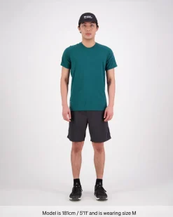 Temple Merino Air-Con T-Shirt - Evergreen