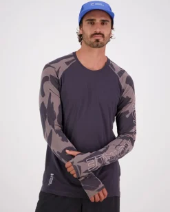 Temple Merino Long Sleeve - Shale / Fragments