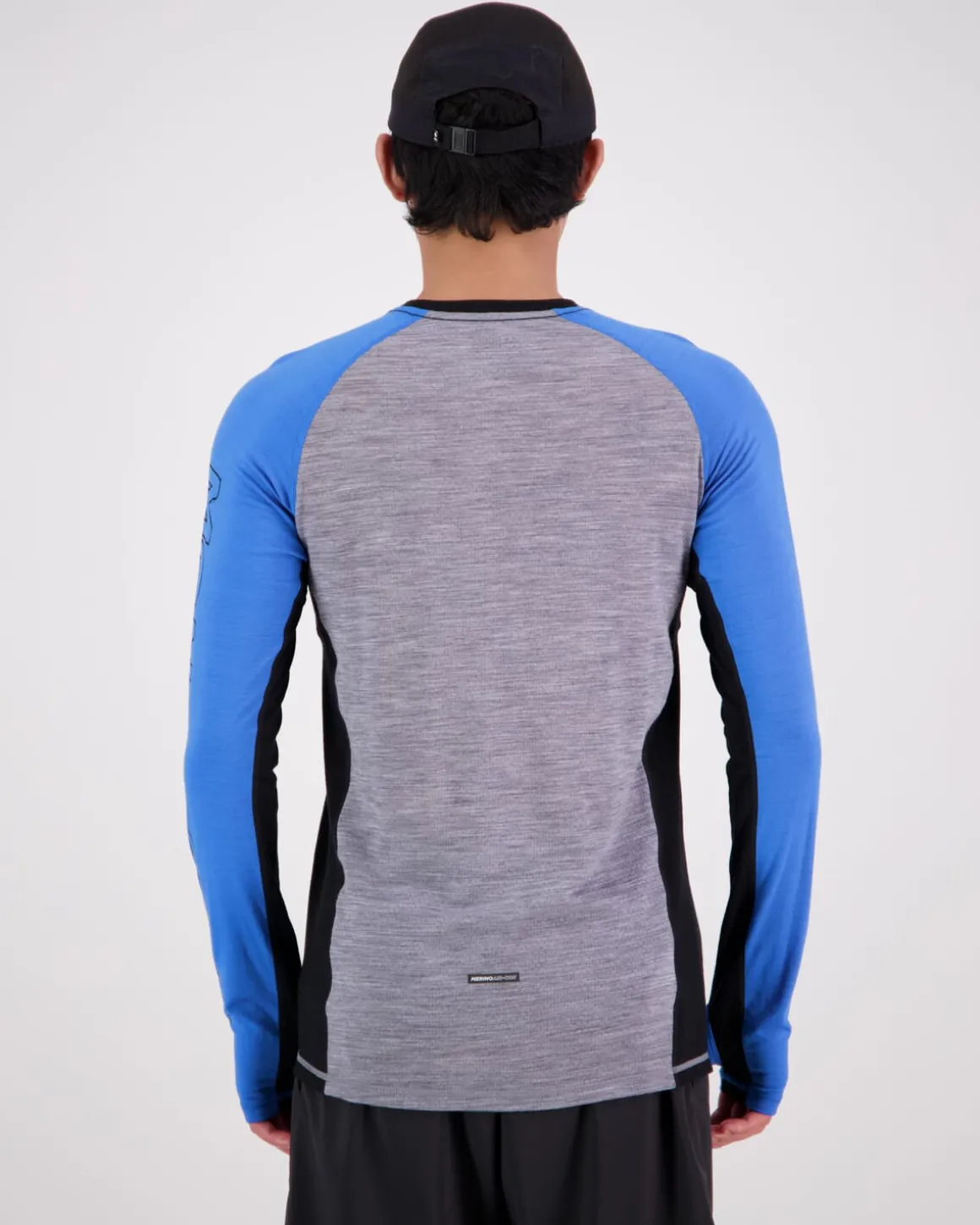 Temple Merino Long Sleeve - Blue Gravel