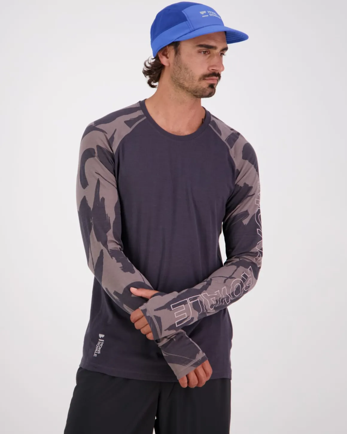 Temple Merino Long Sleeve - Shale / Fragments