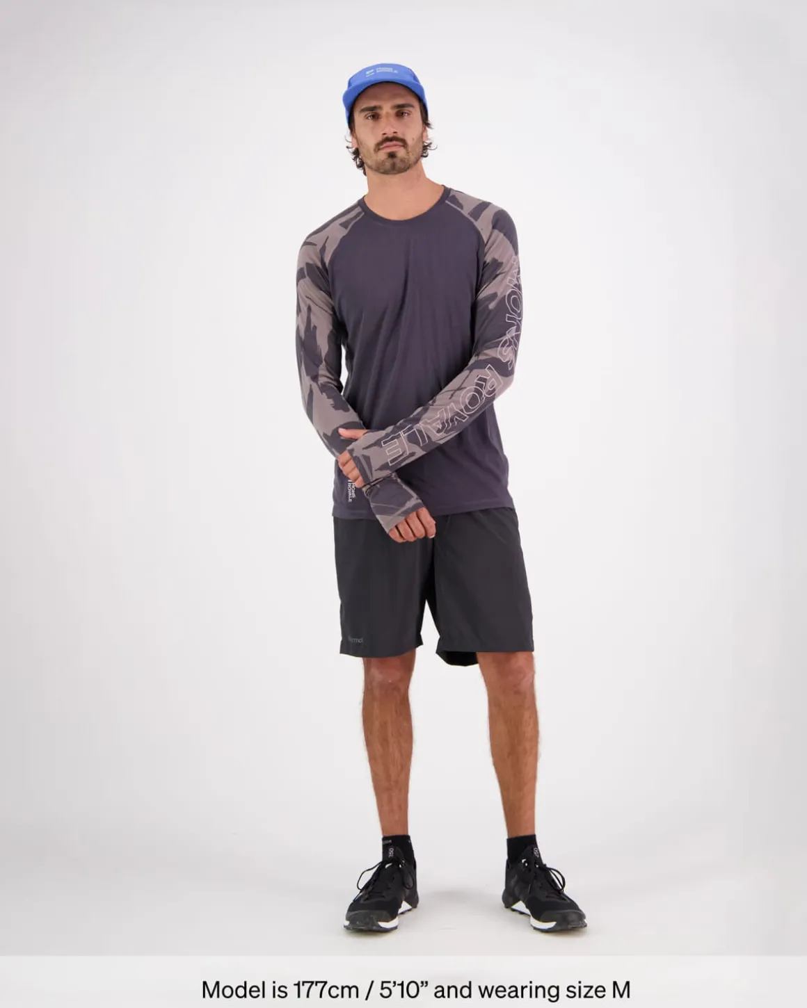 Temple Merino Long Sleeve - Shale / Fragments