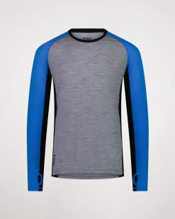 Temple Merino Long Sleeve - Blue Gravel
