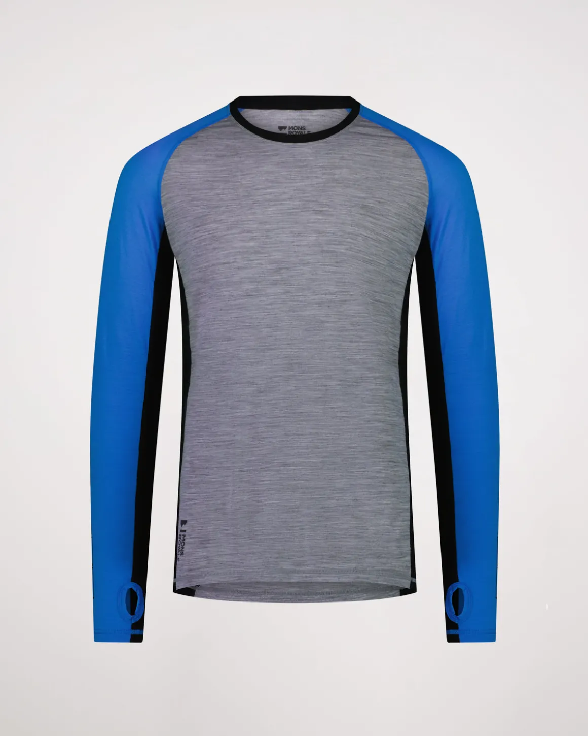 Temple Merino Long Sleeve - Blue Gravel