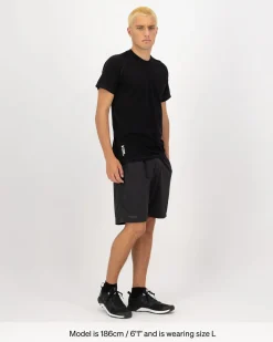 Temple Merino T-Shirt - Black