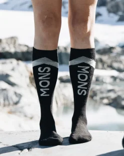Ultra Cushion Merino Snow Sock - Black