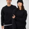 Verdant Merino Organic Cotton Crew - Black