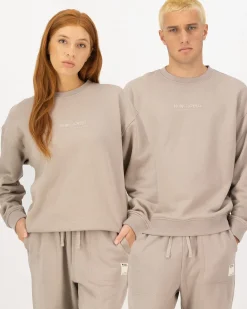 Verdant Merino Organic Cotton Crew - Taupe