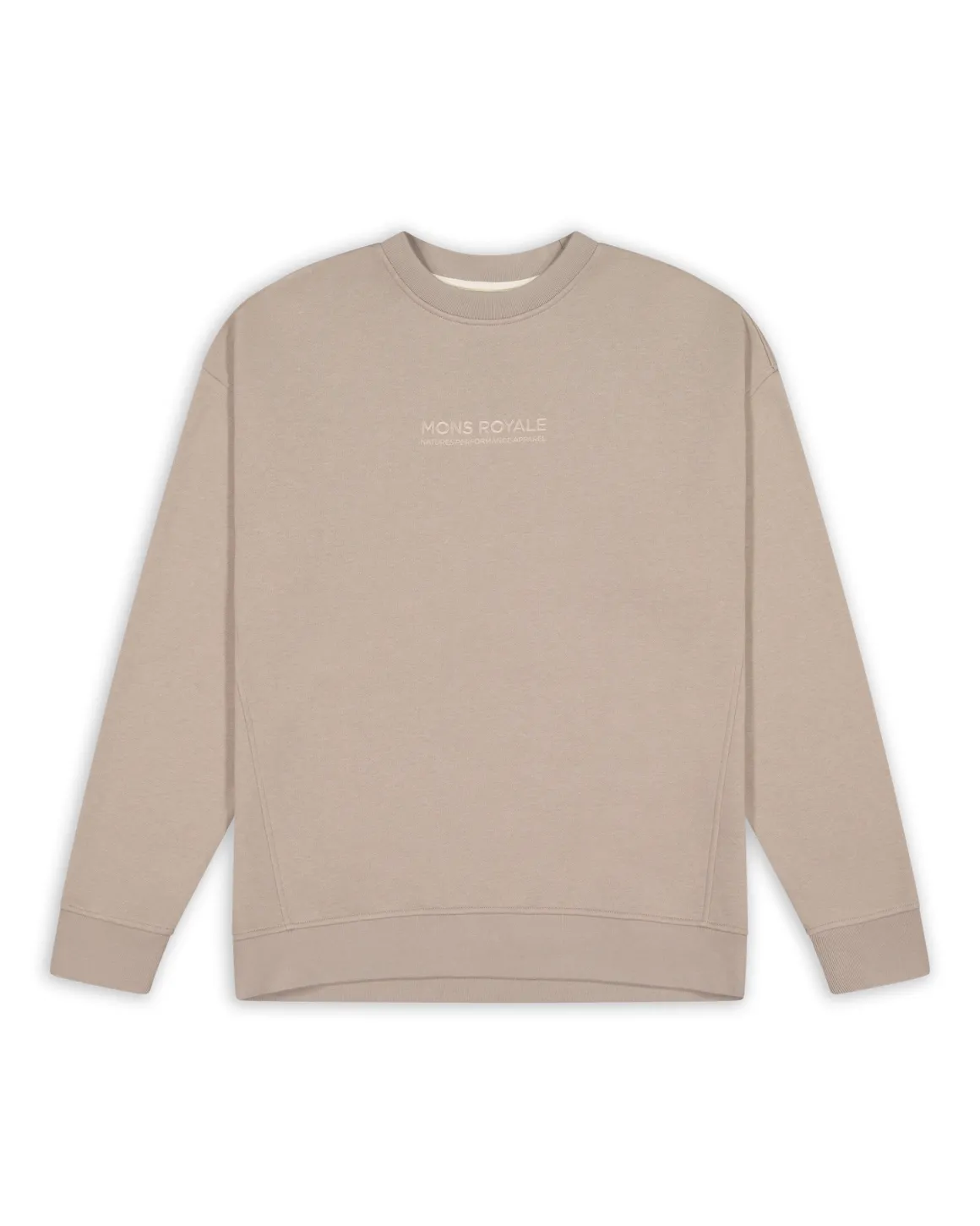 Verdant Merino Organic Cotton Crew - Taupe