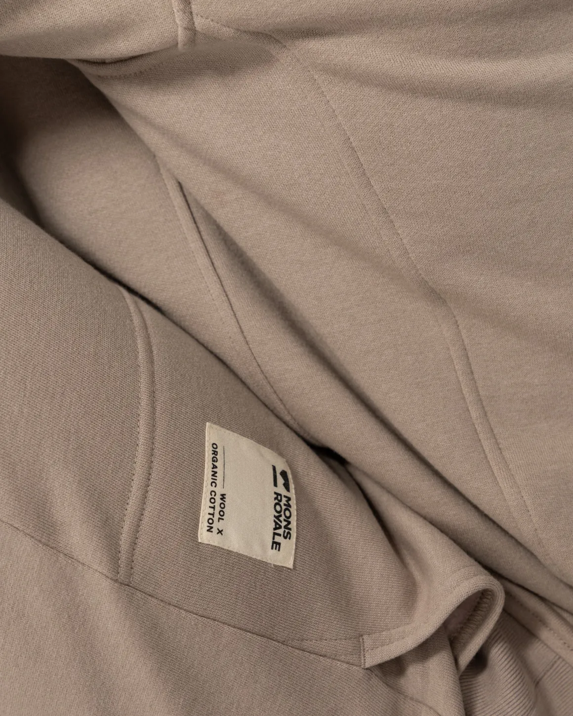 Verdant Merino Organic Cotton Crew - Taupe