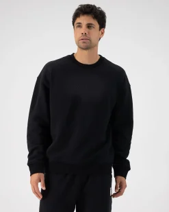 Verdant Merino Organic Cotton Crew - Black