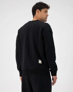 Verdant Merino Organic Cotton Crew - Black