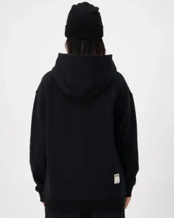 Verdant Merino Organic Cotton Hoody - Black