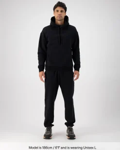 Verdant Merino Organic Cotton Hoody - Black