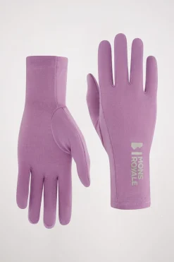 Volta Merino Glove Liners - Orchid