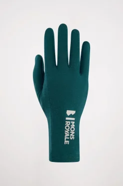 Volta Merino Glove Liners - Evergreen