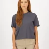 Yonder Merino Organic Cotton T-Shirt - Vintage Black