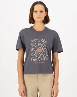 Yonder Merino Organic Cotton T-Shirt - Vintage Black