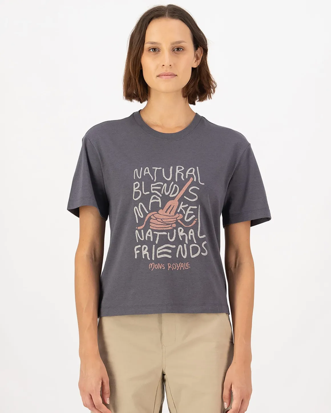Yonder Merino Organic Cotton T-Shirt - Vintage Black