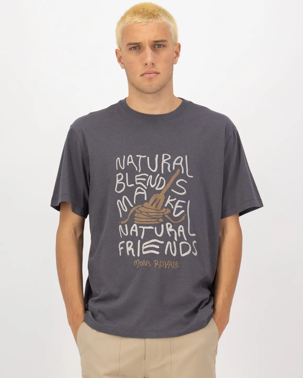 Yonder Merino Organic Cotton T-Shirt - Vintage Black