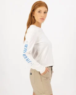 Yonder Merino Organic Cotton Long Sleeve - Vintage White