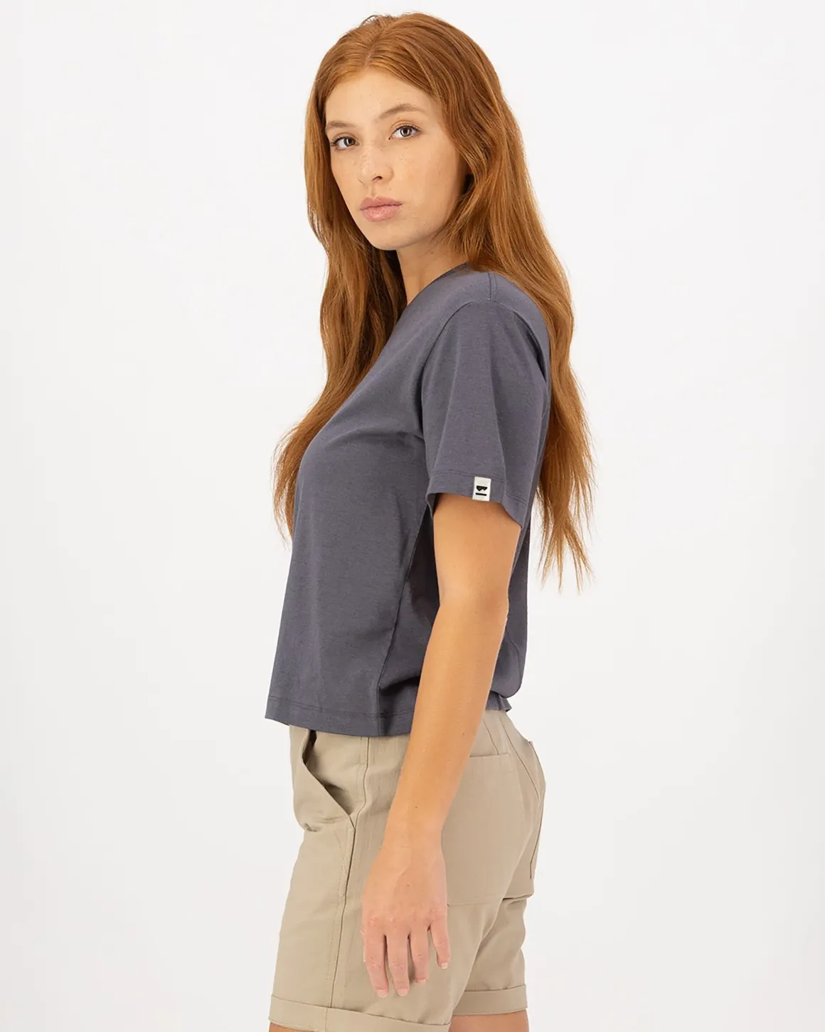 Yonder Merino Organic Cotton T-Shirt - Vintage Black