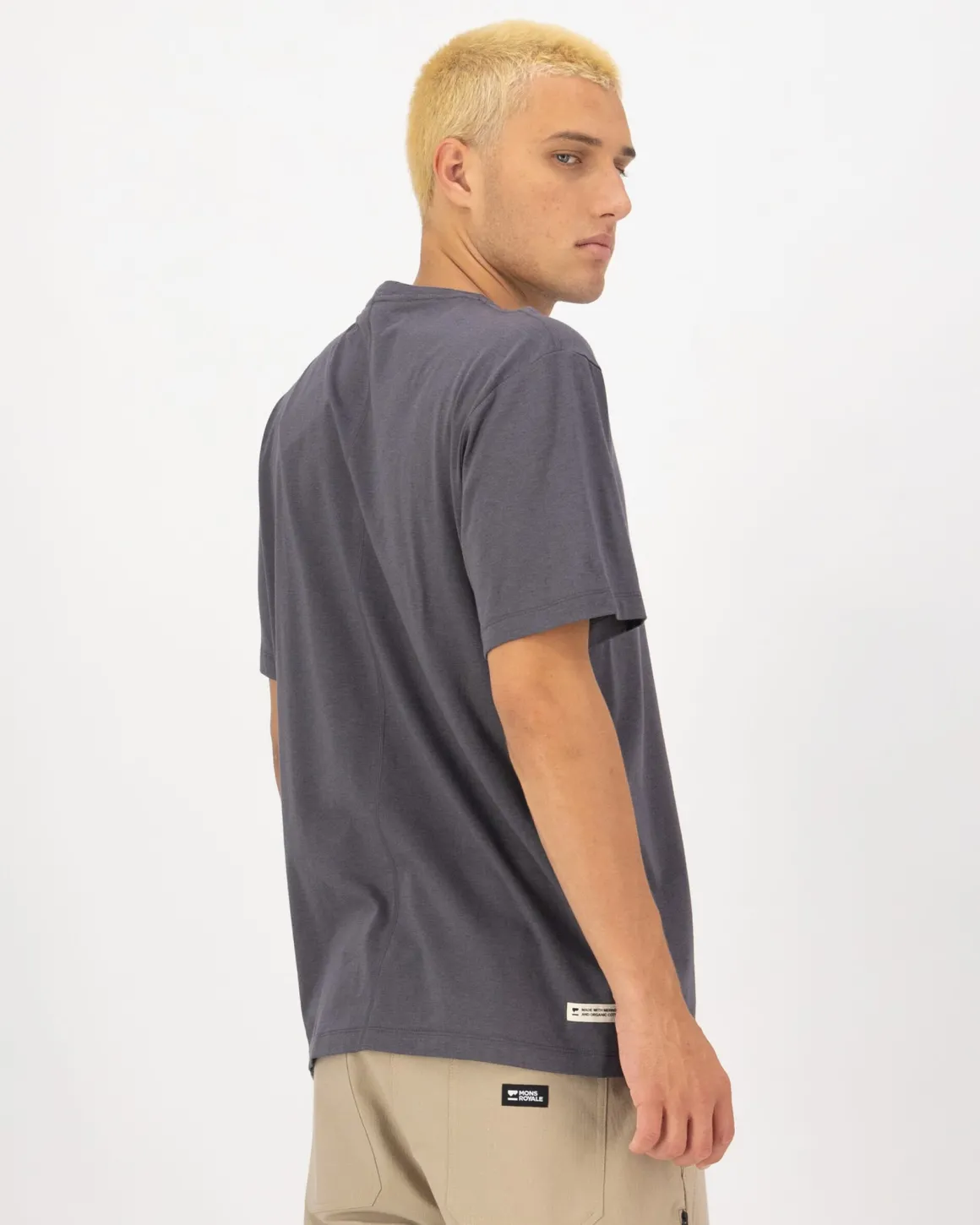 Yonder Merino Organic Cotton T-Shirt - Vintage Black
