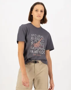 Yonder Merino Organic Cotton T-Shirt - Vintage Black