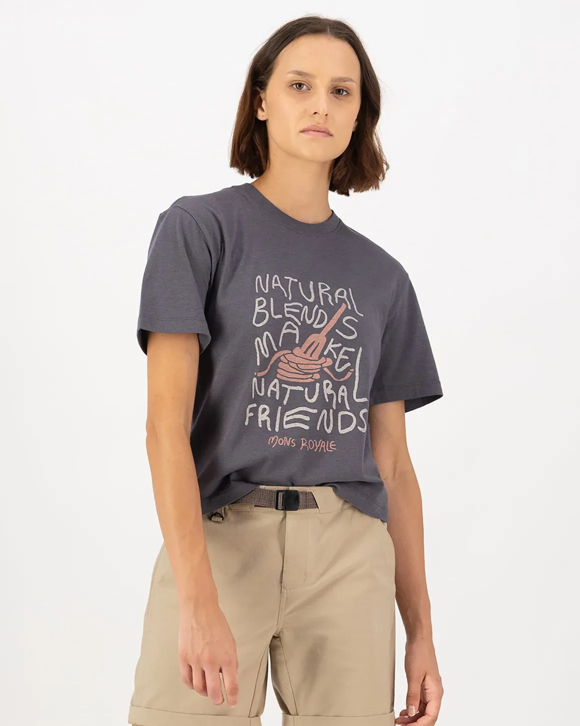 Yonder Merino Organic Cotton T-Shirt - Vintage Black