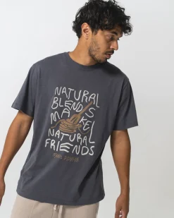 Yonder Merino Organic Cotton T-Shirt - Vintage Black