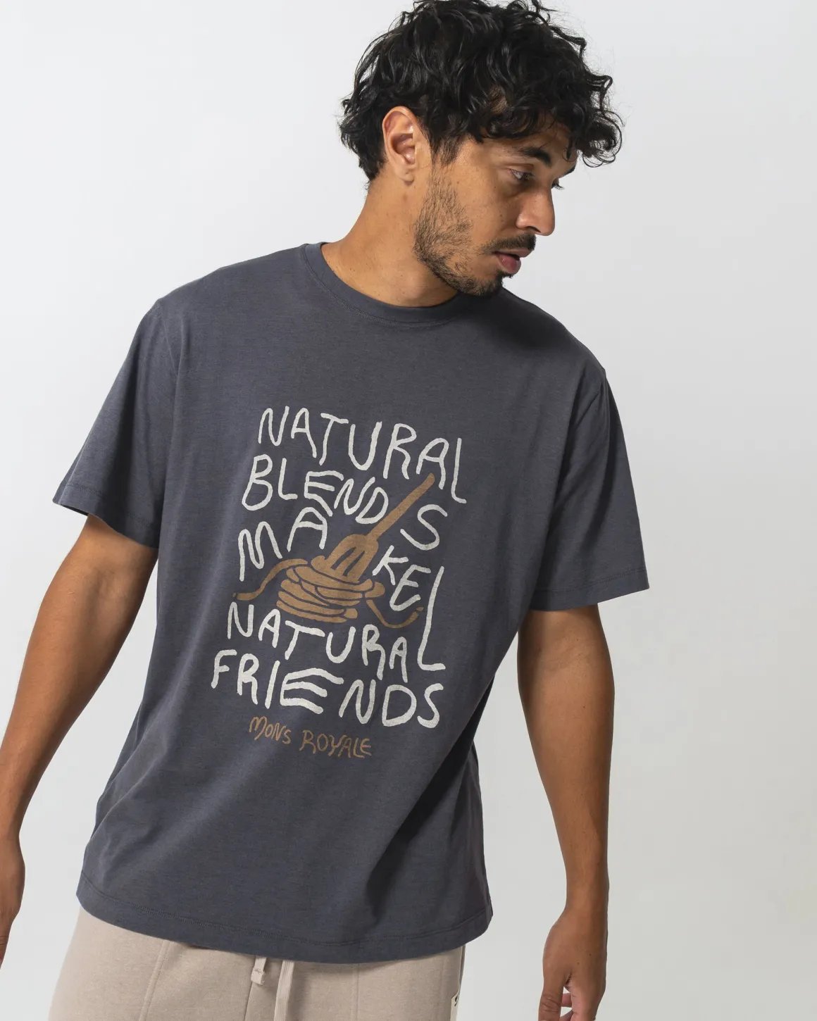 Yonder Merino Organic Cotton T-Shirt - Vintage Black