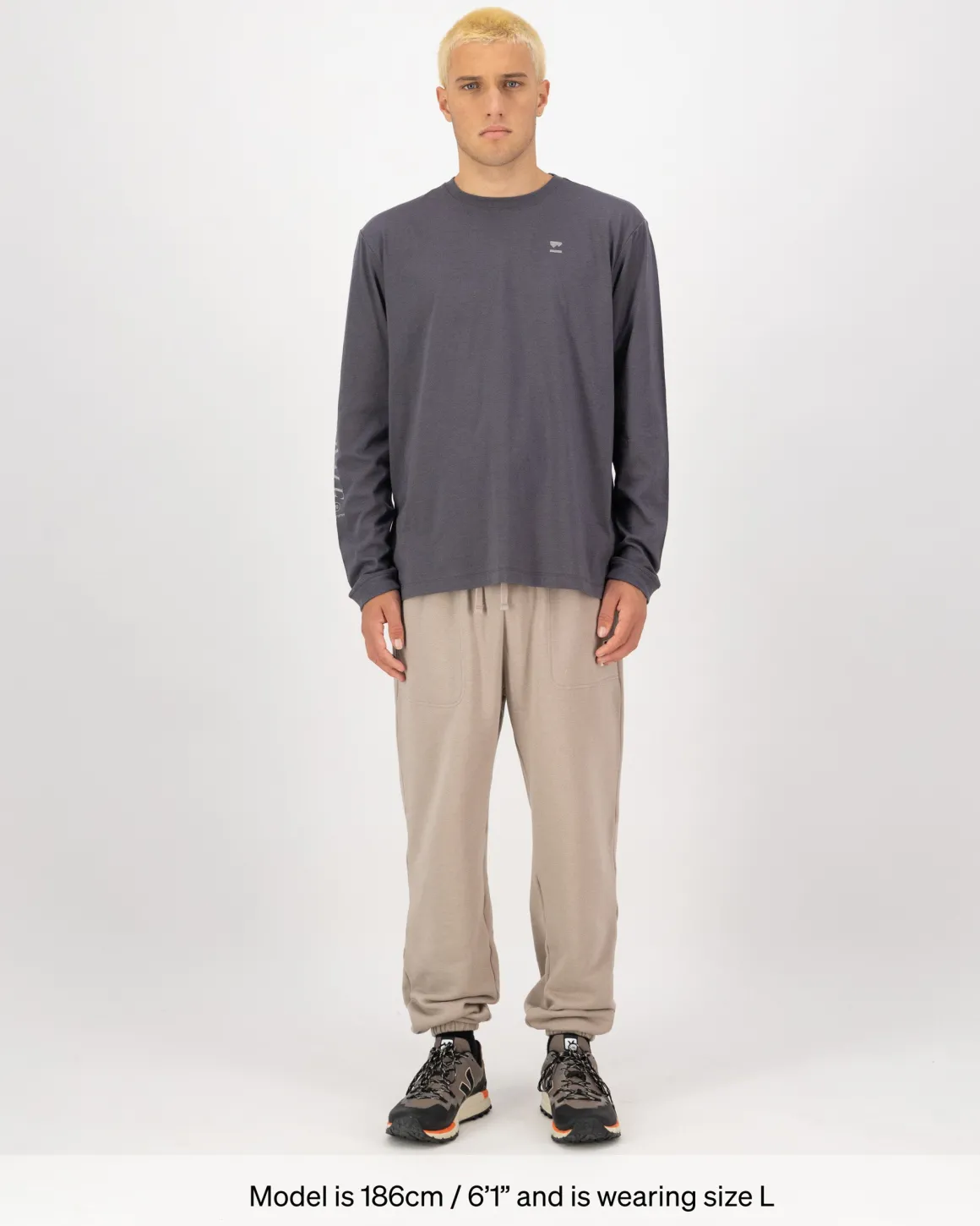 Yonder Merino Organic Cotton Long Sleeve - Vintage Black
