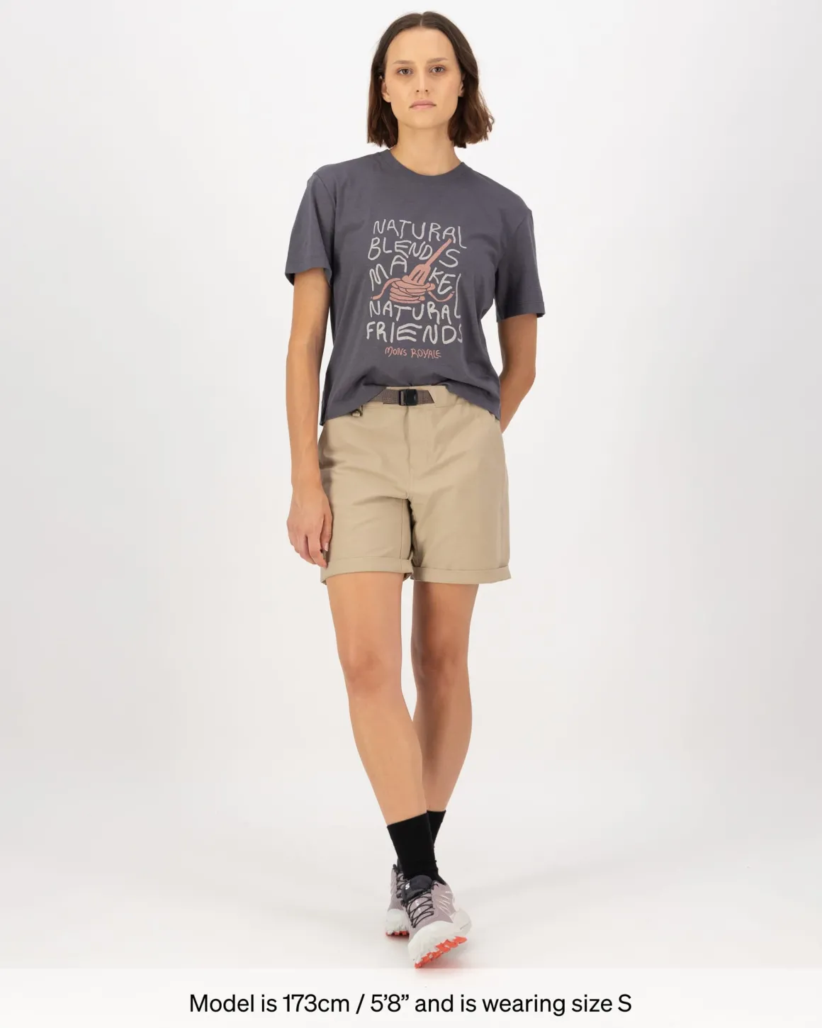 Yonder Merino Organic Cotton T-Shirt - Vintage Black